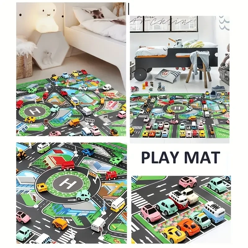 HOTU City Traffic Play Mat  Interactive Road Map for Learning & Fun