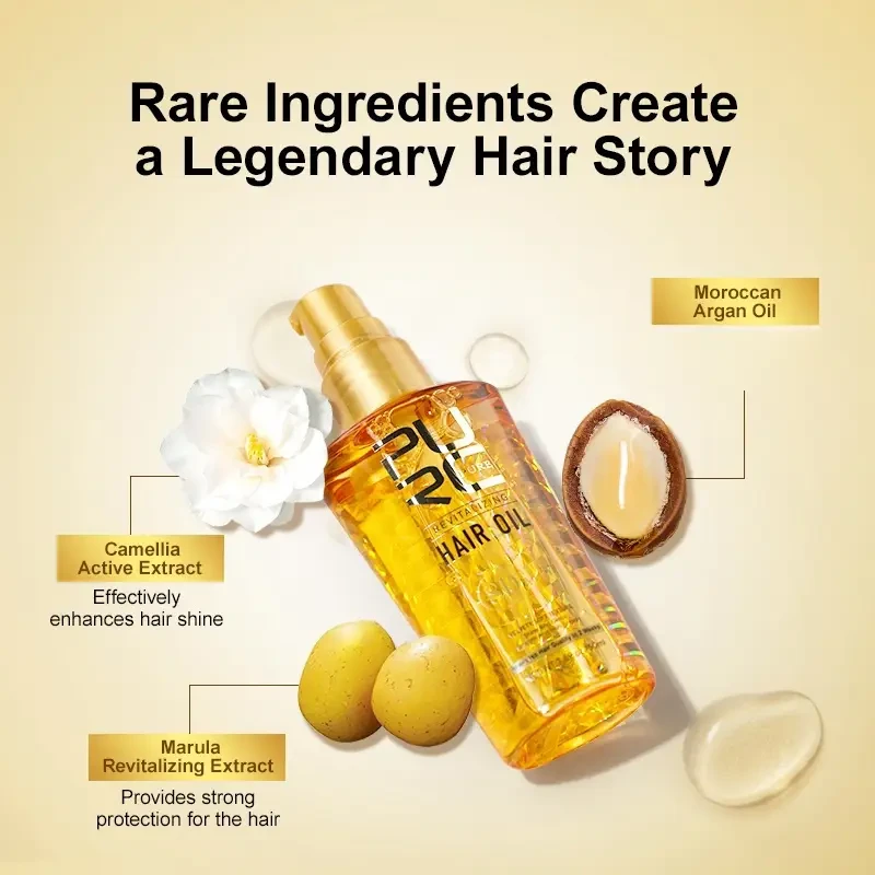 PURC Summer Amino Acid Hair Care Oil  Smoothing, Non-Greasy Marula & Argan Oil Formula