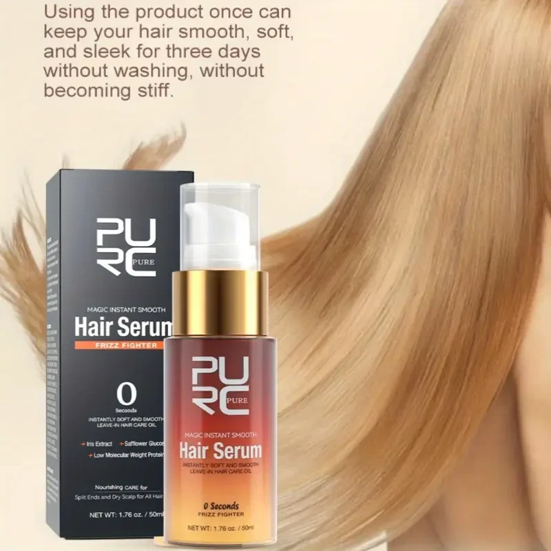 PURC Instant Soft Hair Oil  Nourishing Frizz Control & Deep Repair Serum