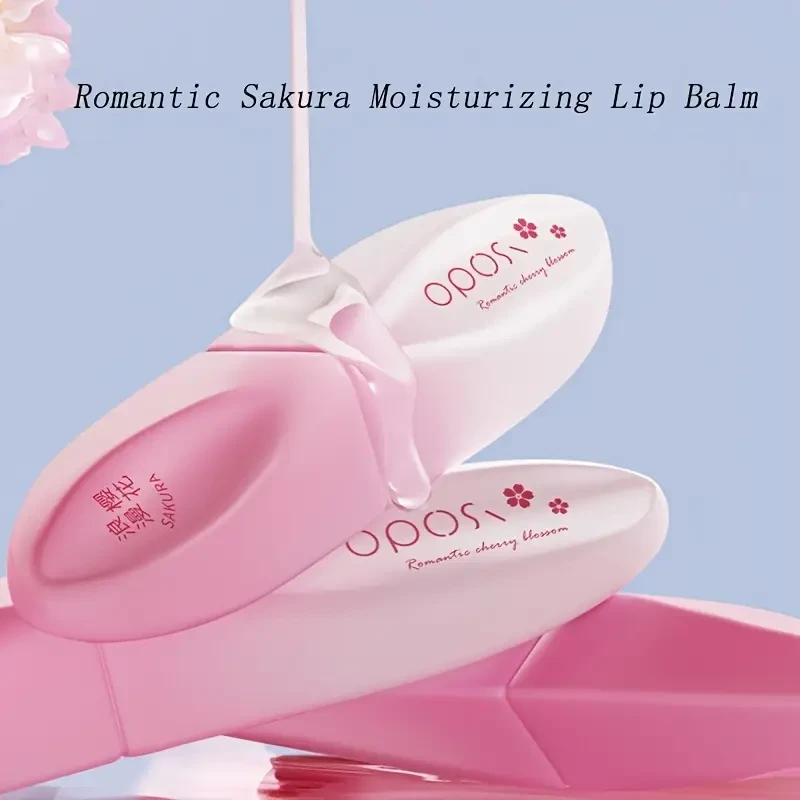 OPOSI Sakura Moisturizing Lip Balm  Deep Hydration with Cherry Blossom Nourishment