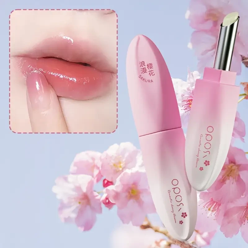 OPOSI Sakura Moisturizing Lip Balm  Deep Hydration with Cherry Blossom Nourishment