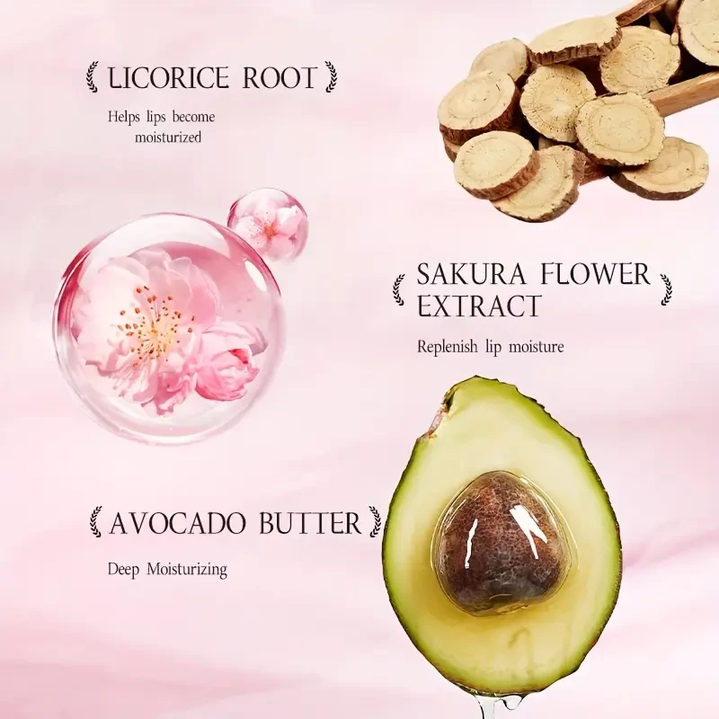 OPOSI Sakura Moisturizing Lip Balm  Deep Hydration with Cherry Blossom Nourishment