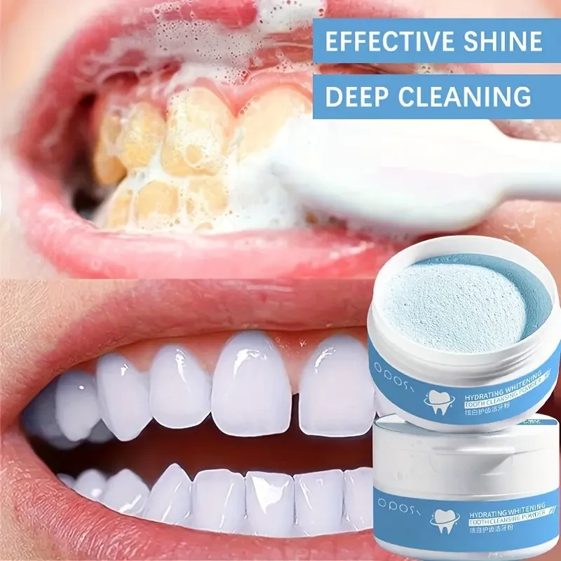 OPOSI Fresh Mint Teeth Whitening Powder  Pearl Powder Deep Cleaning & Daily Brightening Care