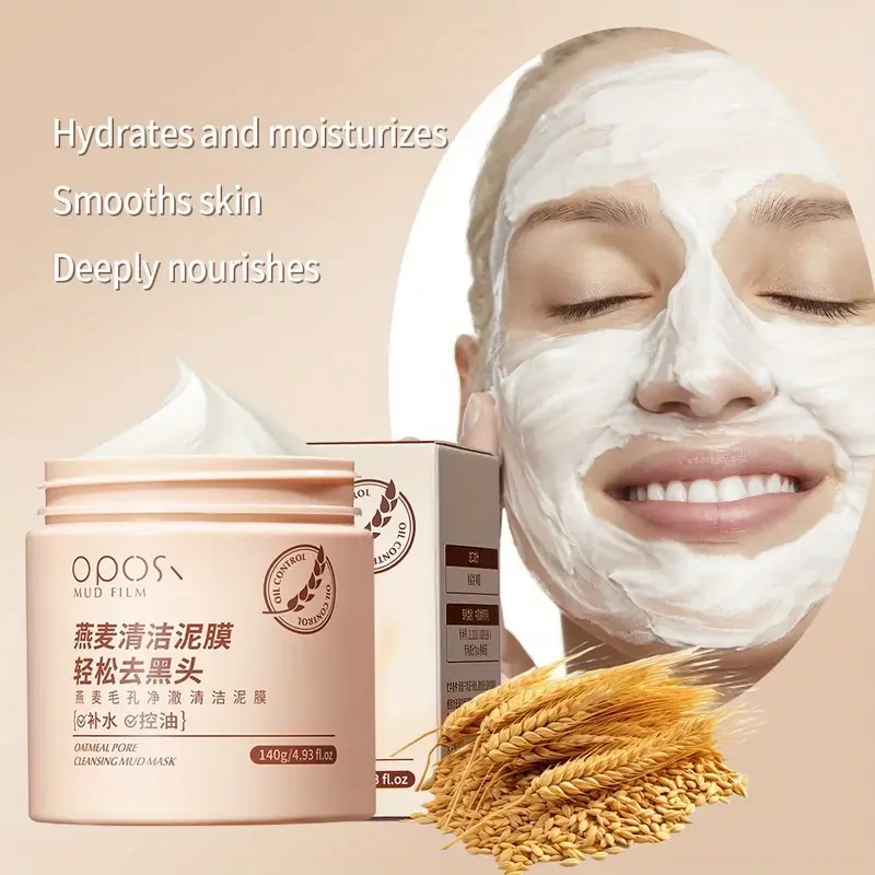 OPOSI Oat Pore Cleansing Mask Gentle, Alcohol-Free & Deep Moisturising Formula