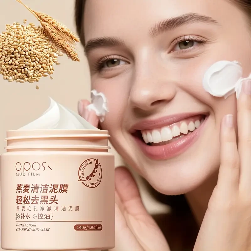 OPOSI Oat Pore Cleansing Mask Gentle, Alcohol-Free & Deep Moisturising Formula