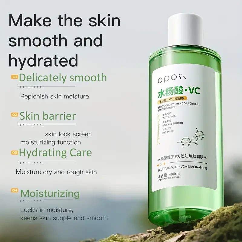 OPOSI Vitamin C & Salicylic Acid Toner  400ml Korean-Style Brightening & Clarifying Mist