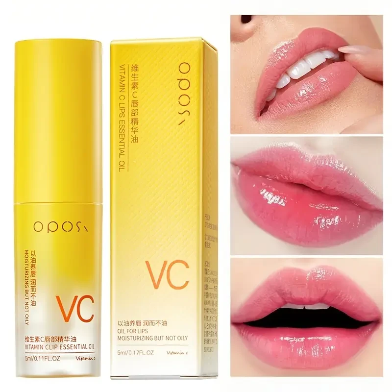 OPOSI Vitamin C Lip Essence Oil Moisturising, Glossy & Nourishing Lip Care