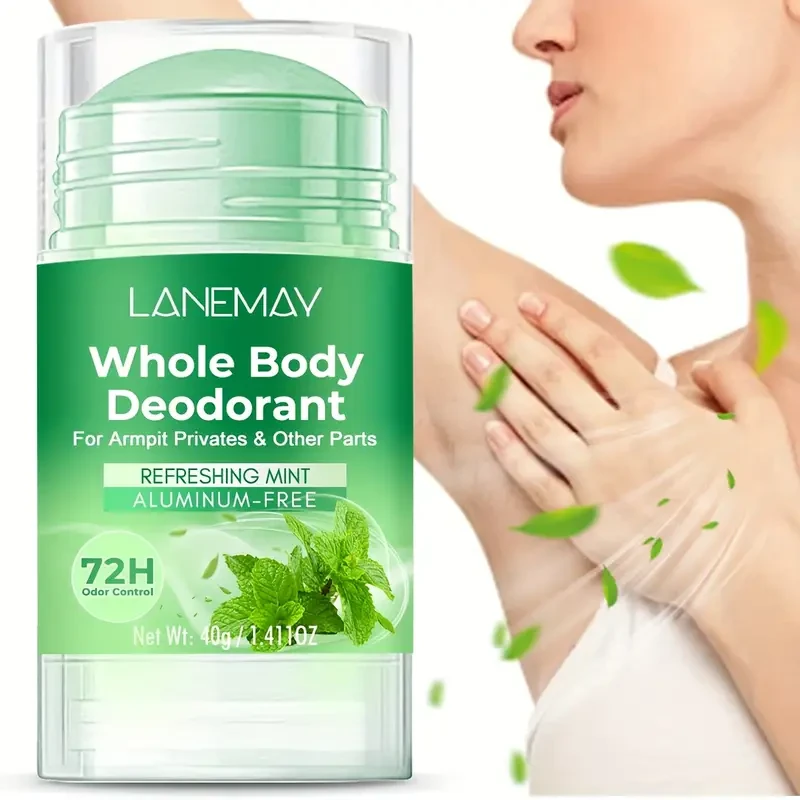 LANEMAY Whole Body Deodorant  72H Freshness with Mint Scent & Gentle Skin Care