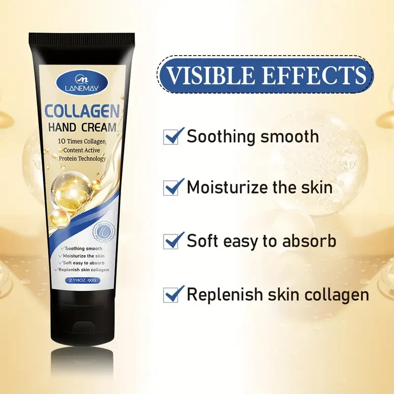 LANEMAY Collagen & Hyaluronic Acid Hand Cream Intense Hydration & Elasticity Boost