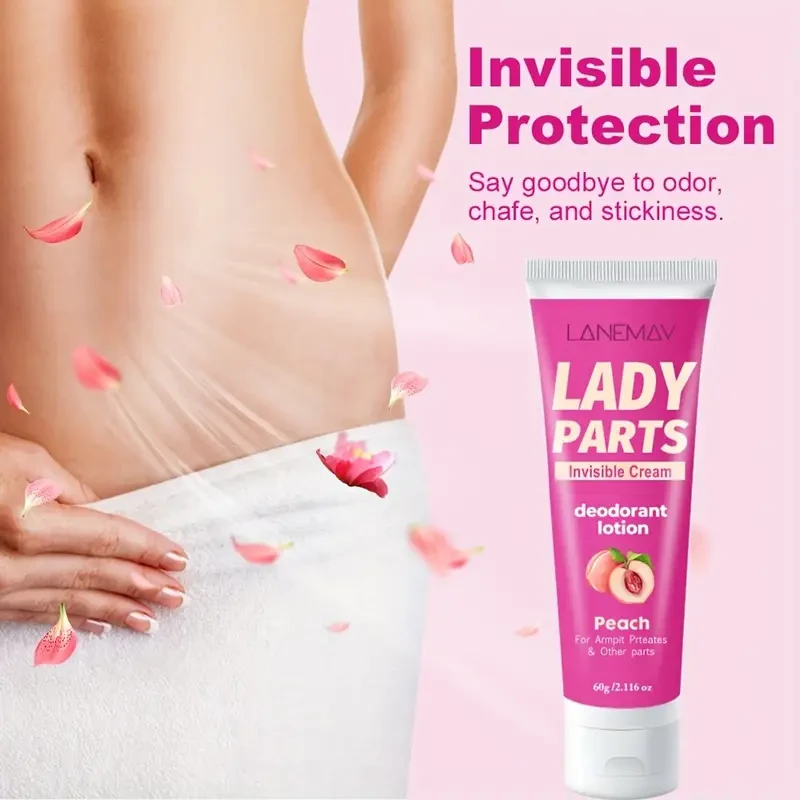 LANEMAY Peach Whole Body Deodorant for Women  72H Odor Control, Aluminum-Free & Skin-Safe