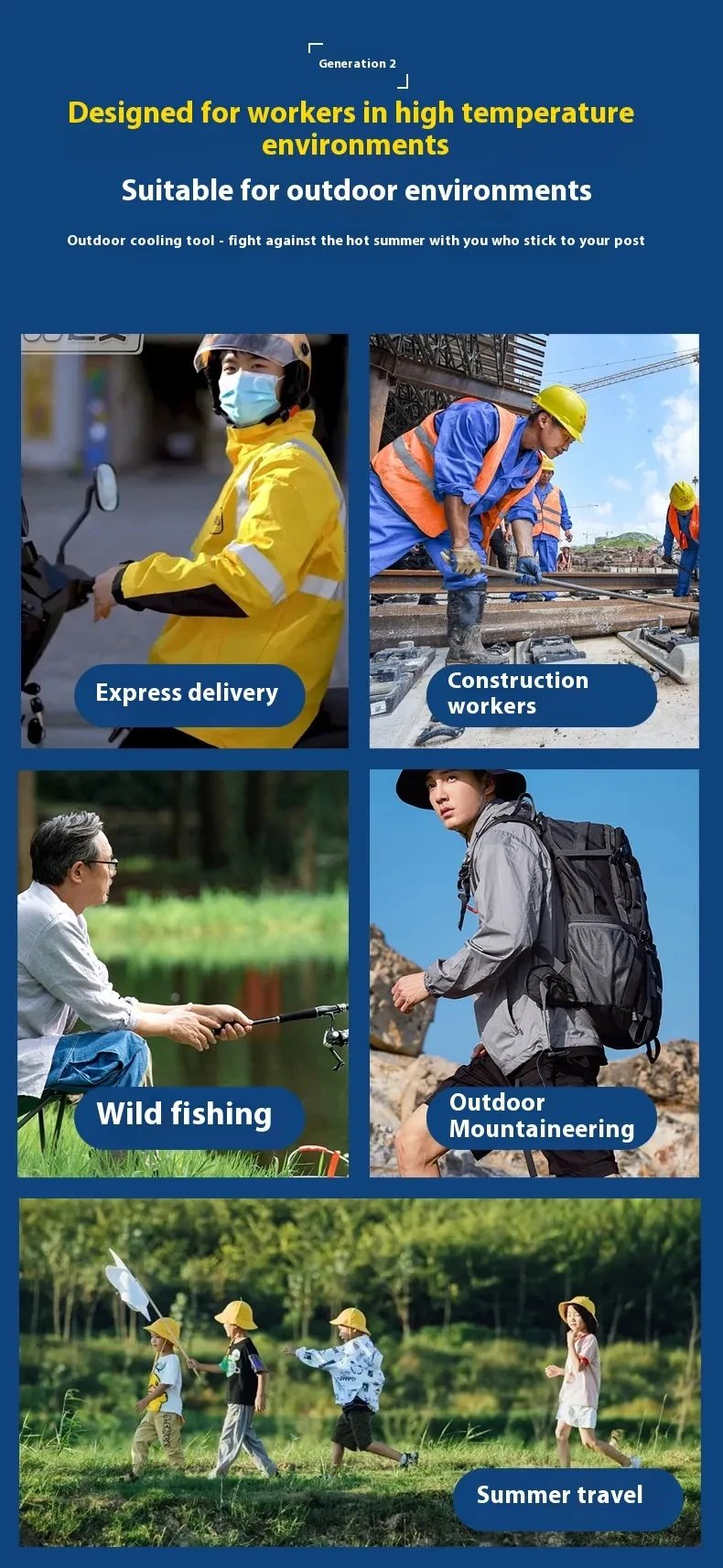 Wrist Hanging Fan Outdoor Camping Fan Portable