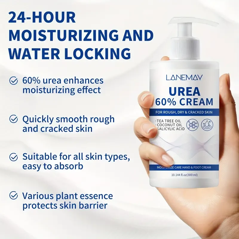 LANEMAY Urea 60% Hand & Foot Cream Deep Hydration, Moisture Lock & Barrier Support