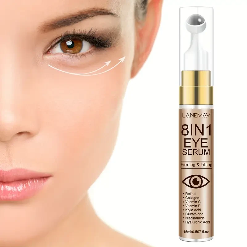 LANEMAY 8-in-1 Eye Serum  Hydrating, Brightening & Lifting Under-Eye Formula