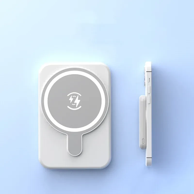 Mini Magnetic Power Bank 5000mAh Wireless