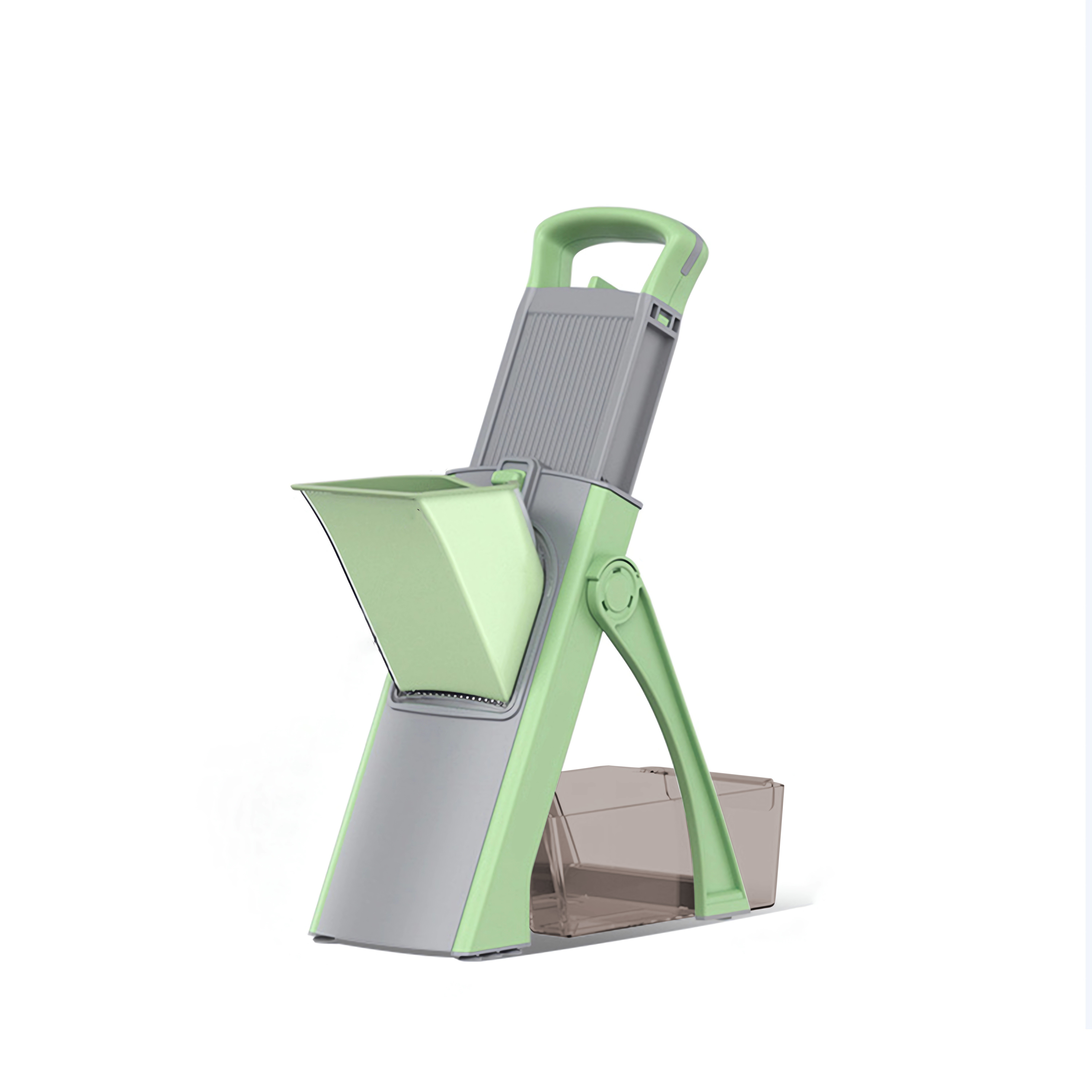 GENAI Multifunctional Vegetable Cutter  Adjustable Blade Slicer with Container for Shredding, Slicing, Dicing & Stripping