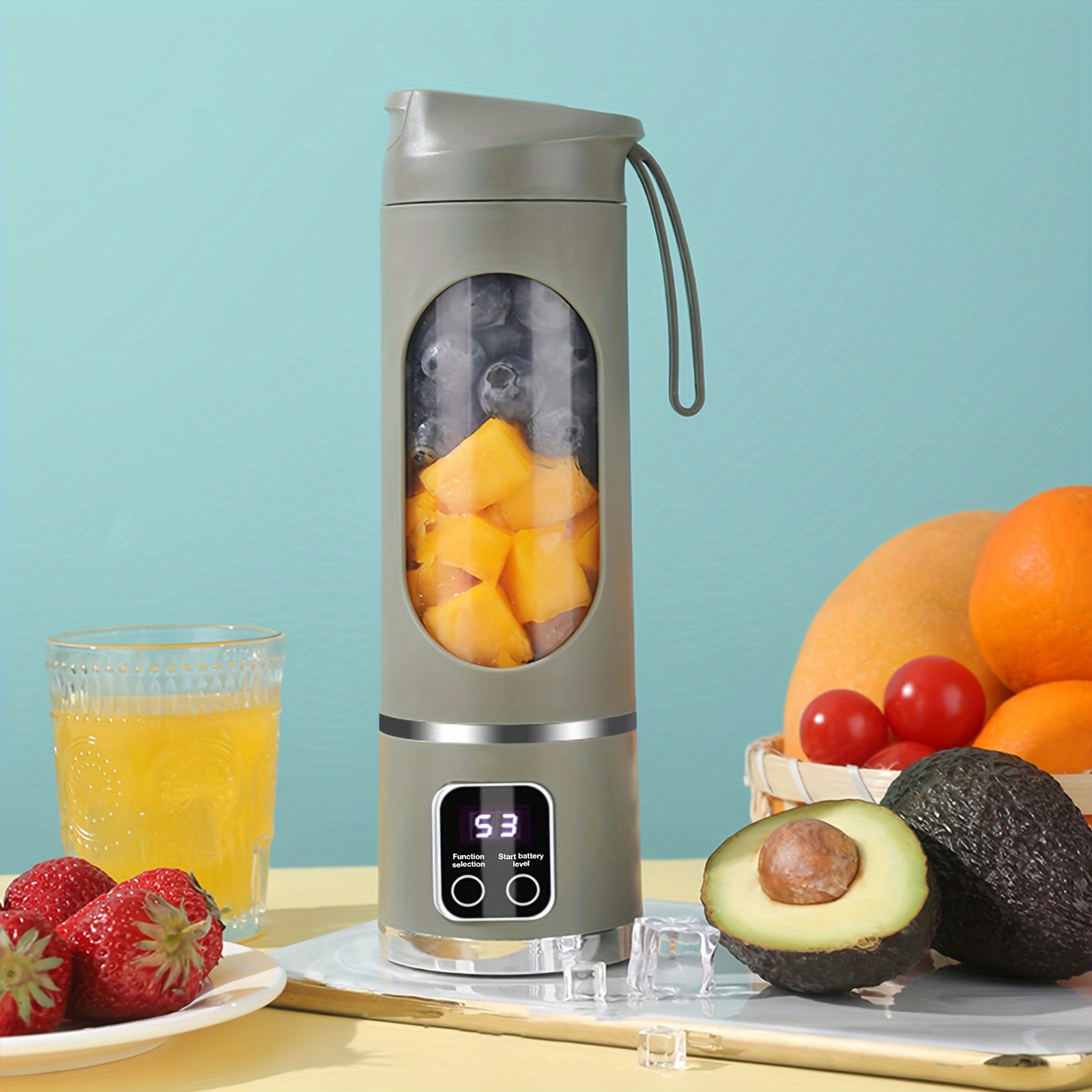 GENAI HS-860 Portable Citrus Juicer  2-in-1 Convenience for Fresh Juice Anywhere