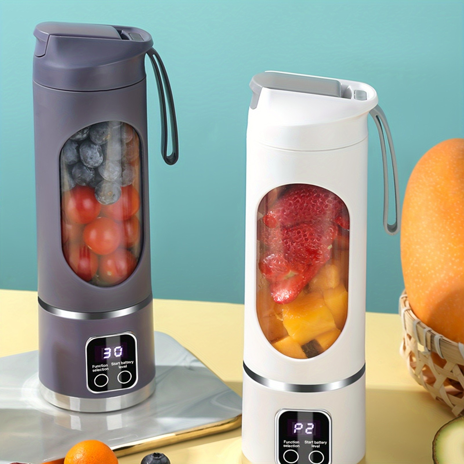 GENAI HS-860 Portable Citrus Juicer  2-in-1 Convenience for Fresh Juice Anywhere
