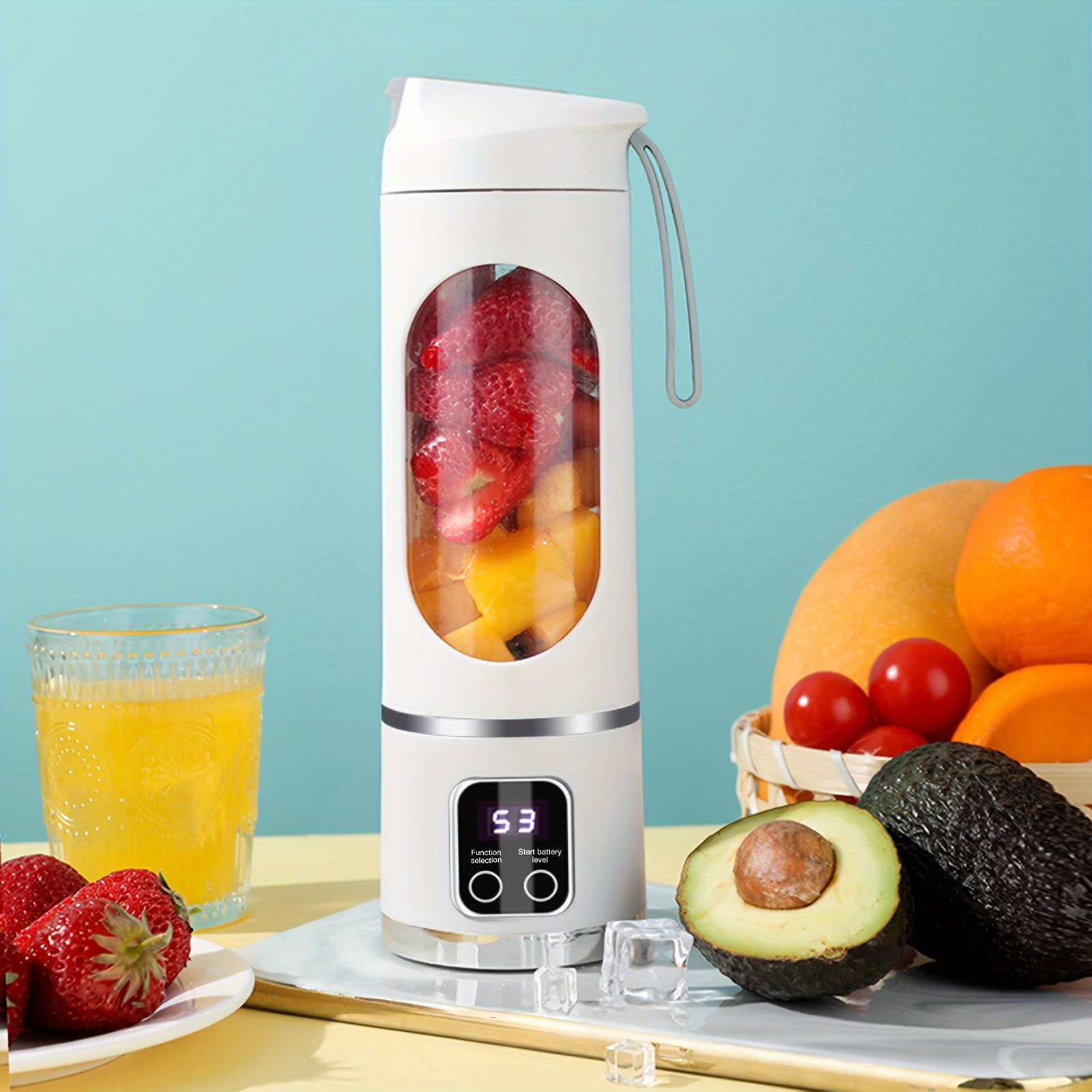 GENAI HS-860 Portable Citrus Juicer  2-in-1 Convenience for Fresh Juice Anywhere