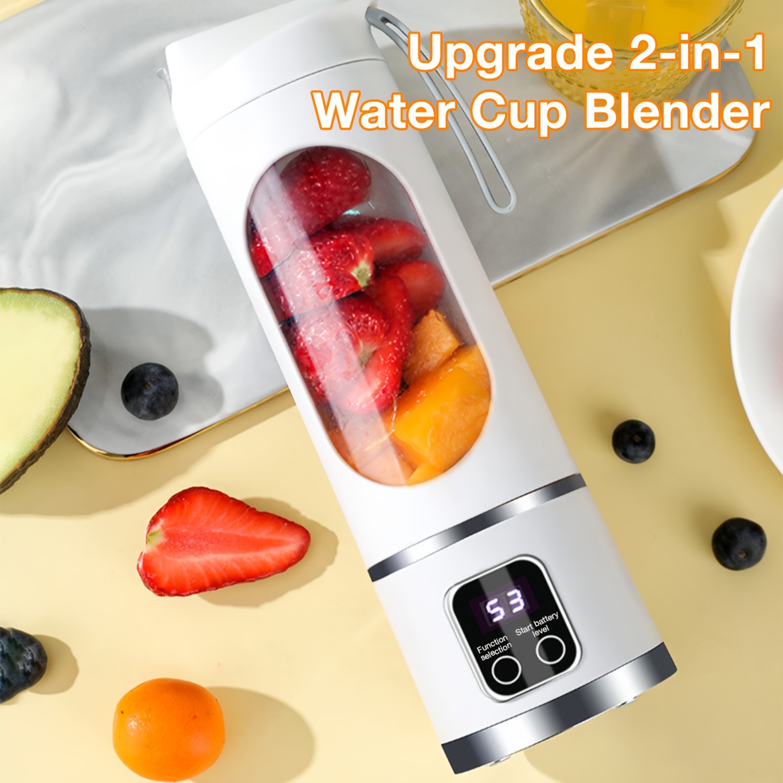 GENAI HS-860 Portable Citrus Juicer  2-in-1 Convenience for Fresh Juice Anywhere
