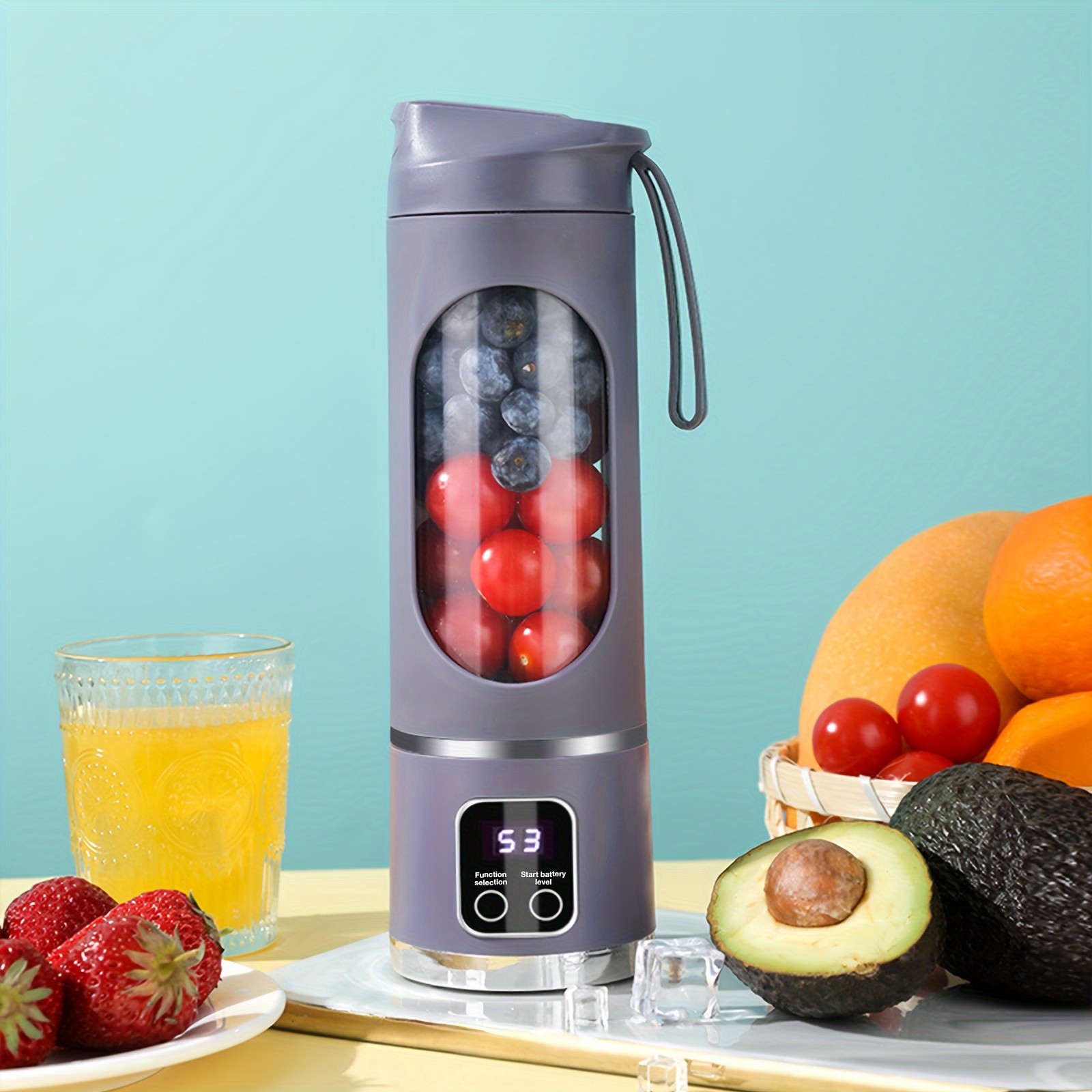 GENAI HS-860 Portable Citrus Juicer  2-in-1 Convenience for Fresh Juice Anywhere
