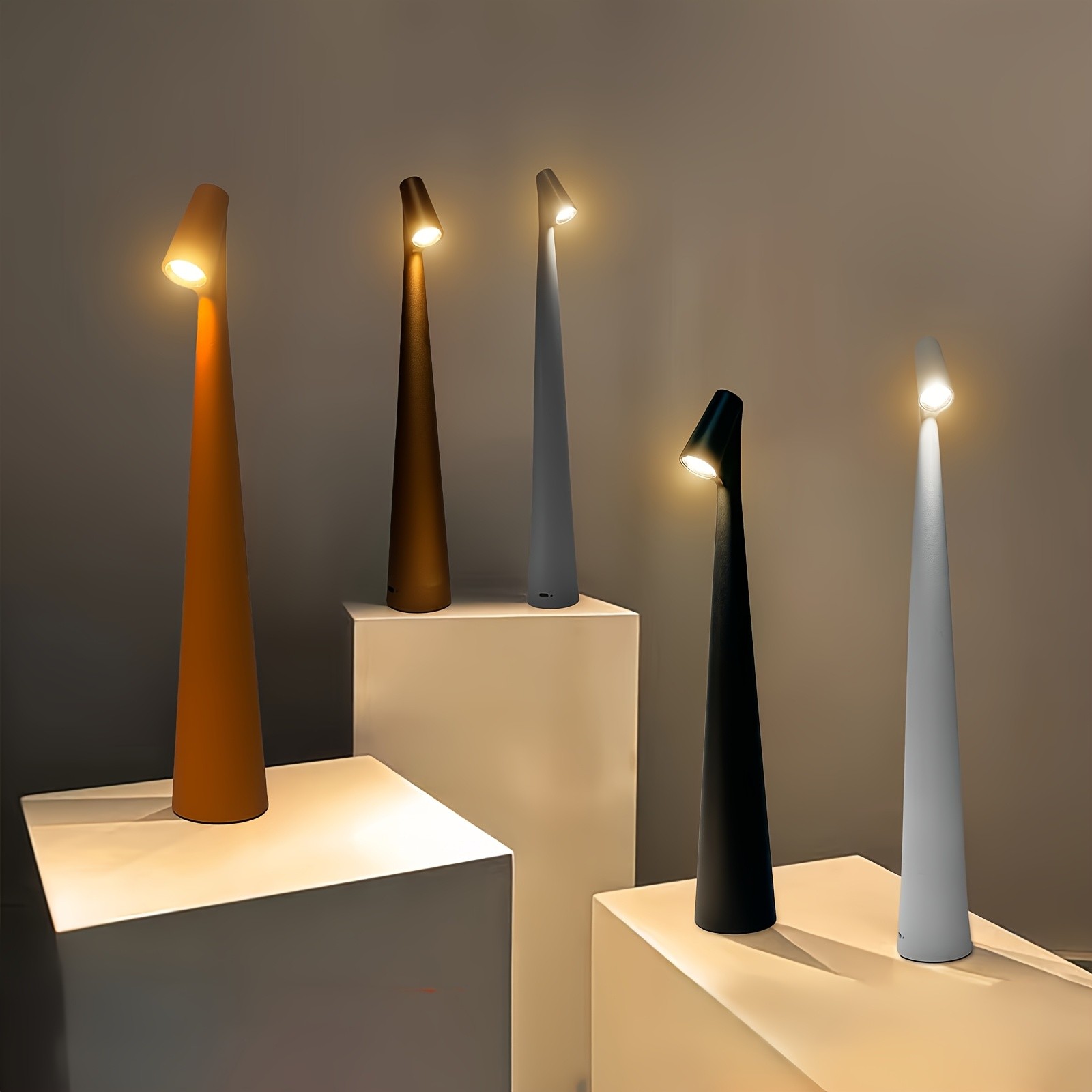 GENAI Rechargeable Cordless LED Desk Lamp Portable, Modern & Effortlessly Bright Anywhere