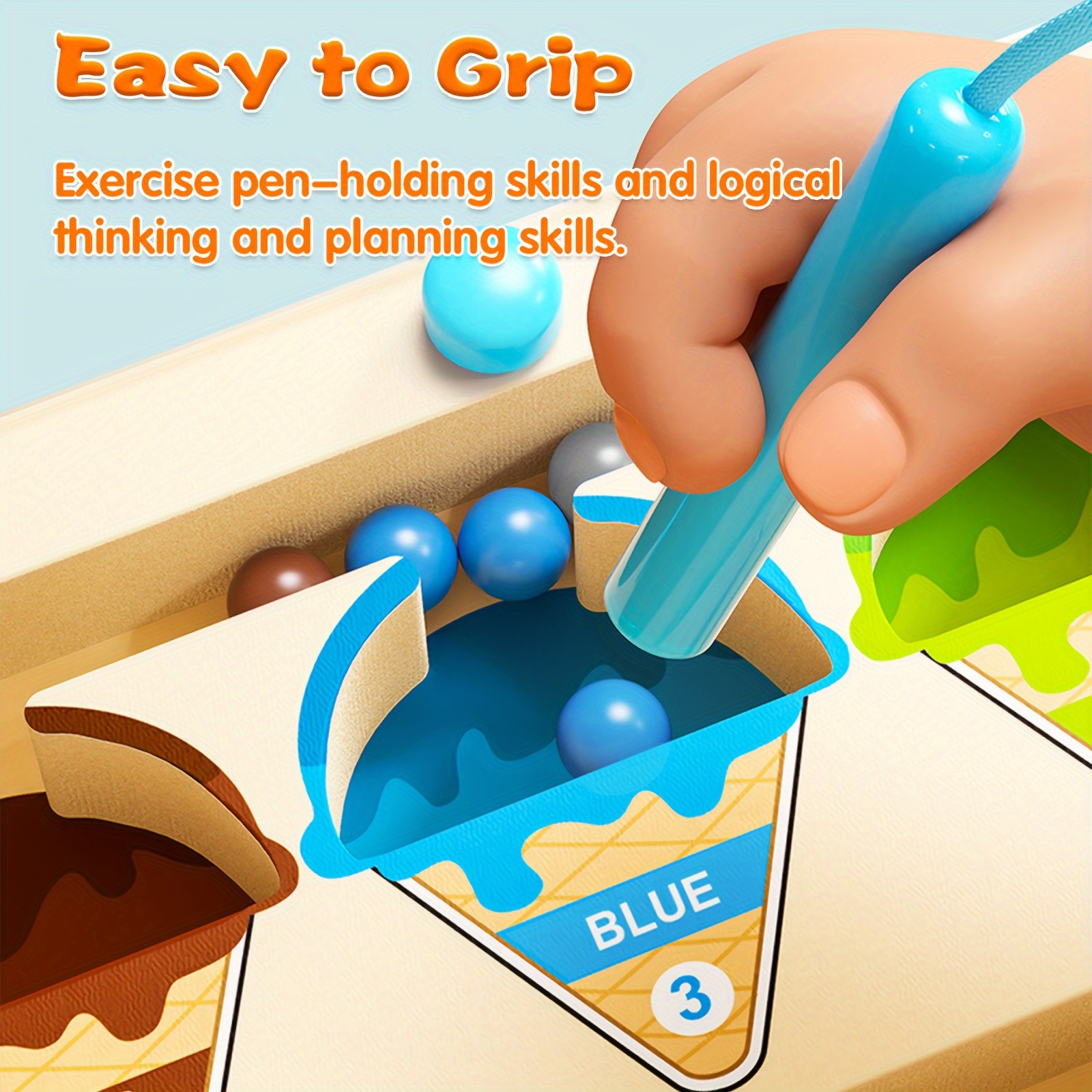 GENAI Wooden Magnetic Colour & Number Maze Puzzle Board A Fun Learning Adventure for Curious Minds