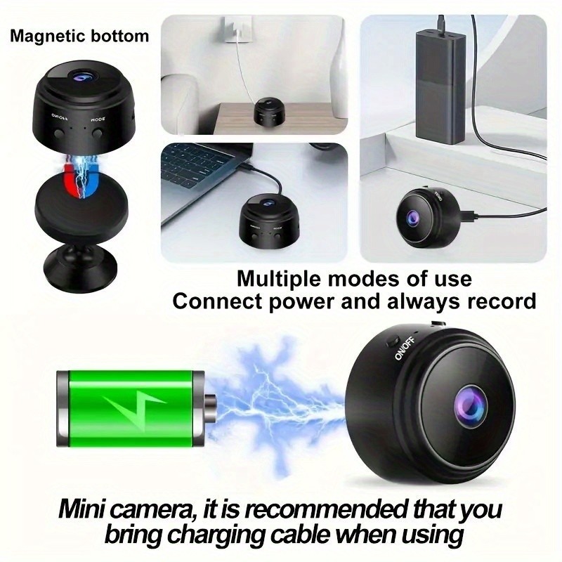 GENAI Wireless WiFi Security Camera  Compact 480P HD Protection for Every Kiwi Home