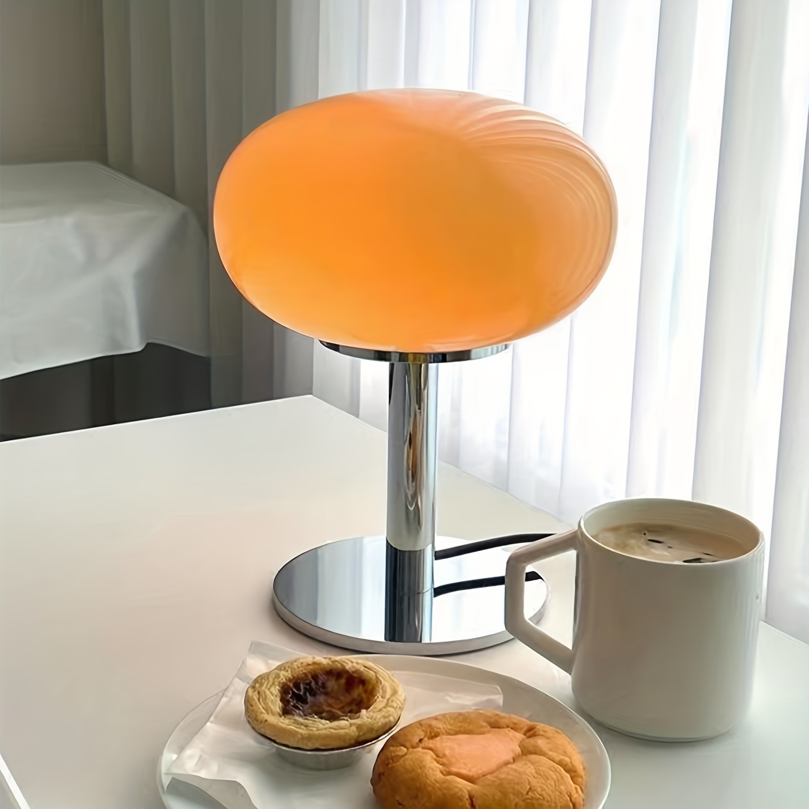 GENAI Murano Glass Table Lamp Dimmable USB Ambient Lighting for Modern Kiwi Spaces