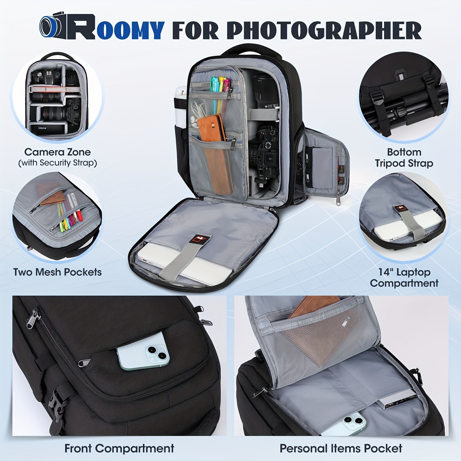 RAINSMORE Camera Backpack  Professional Protection for Photographers on the Move