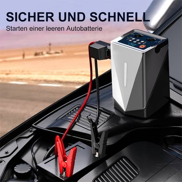 BRPOM Car Jump Starter with Air Compressor  Your All-In-One Roadside Rescue Companion