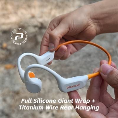 POLVCDG Wireless Bone Conduction Open-Ear Headphones  Waterproof, Comfortable & Built for Active Lifestyles