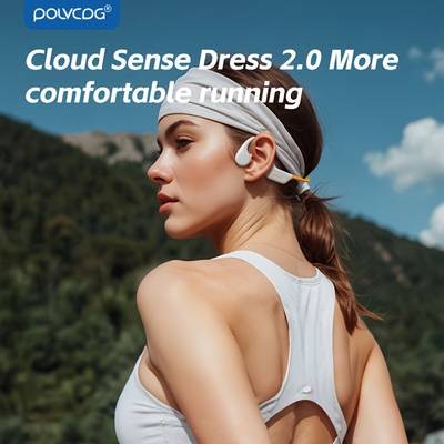 POLVCDG Wireless Bone Conduction Open-Ear Headphones  Waterproof, Comfortable & Built for Active Lifestyles