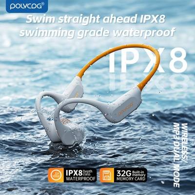 POLVCDG Wireless Bone Conduction Open-Ear Headphones  Waterproof, Comfortable & Built for Active Lifestyles