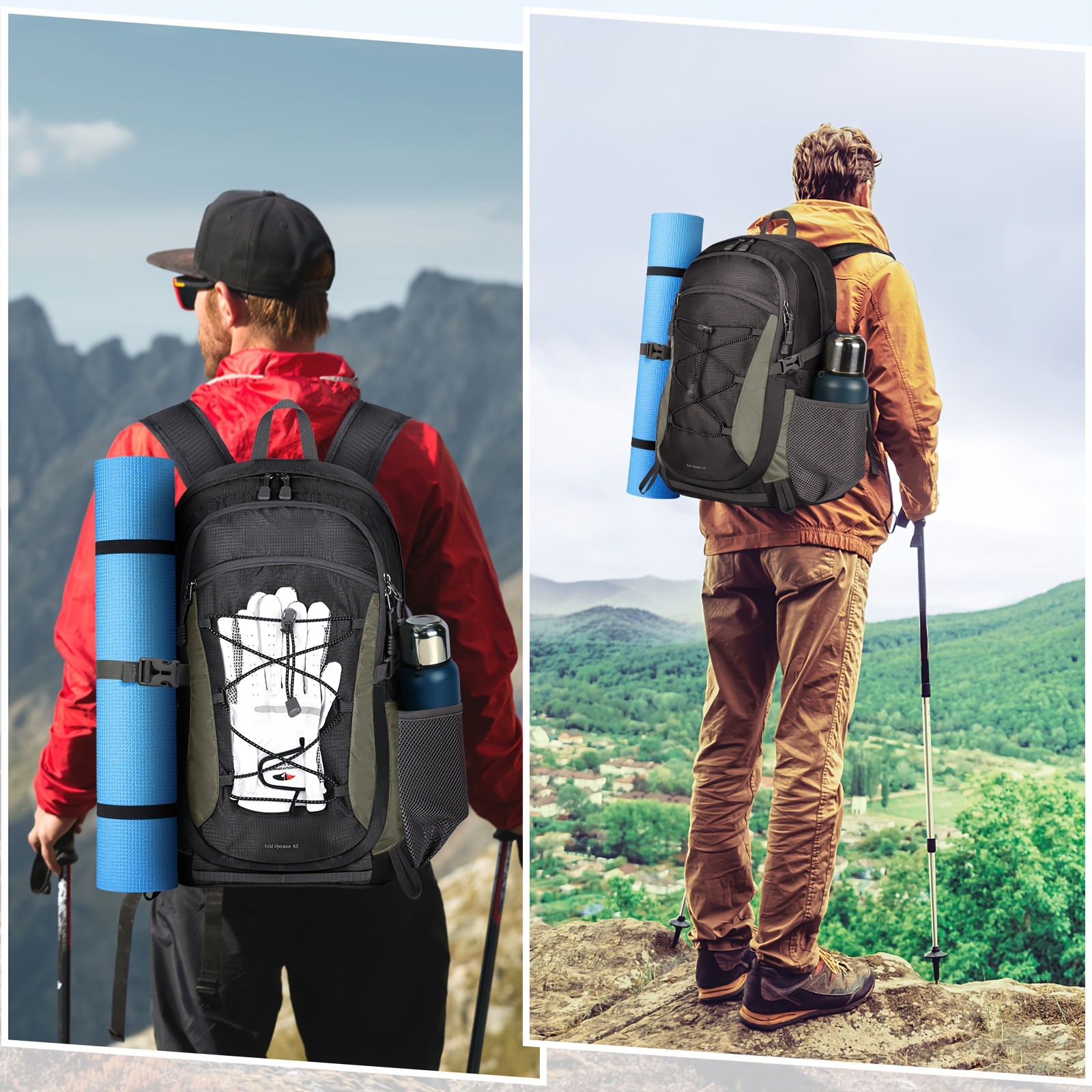 RAINSMORE 40L Unisex Hiking Backpack  Lightweight, Large-Capacity Comfort for NZ Outdoor Adventures