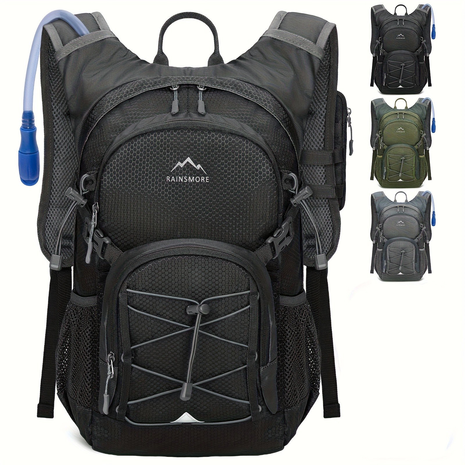 RAINSMORE 2L Water Bottle Backpack Lightweight Hydration Pack with 2L Water Tank for Outdoor Sports