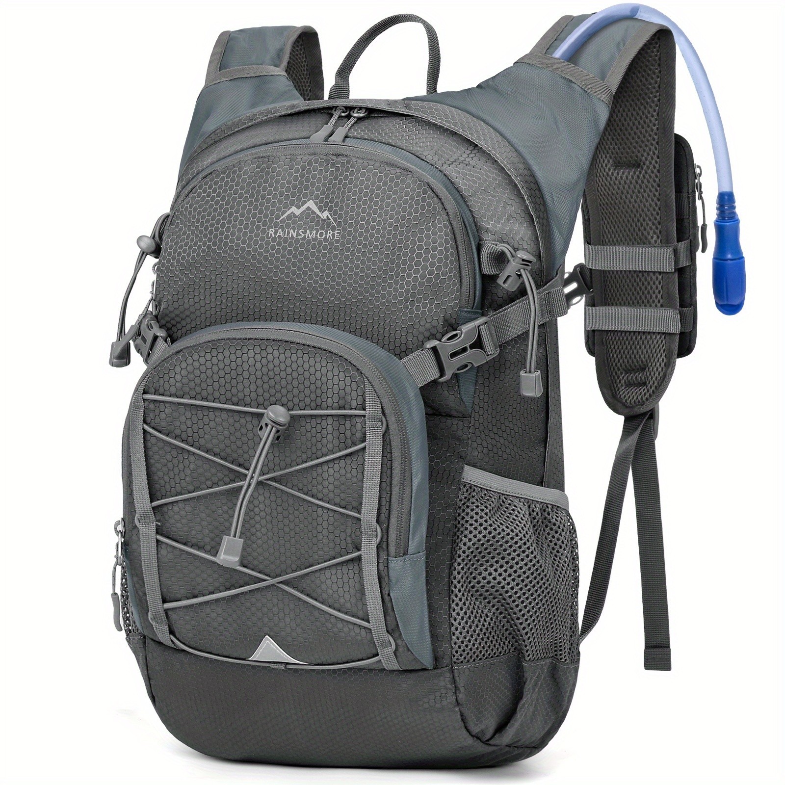 RAINSMORE 2L Water Bottle Backpack Lightweight Hydration Pack with 2L Water Tank for Outdoor Sports