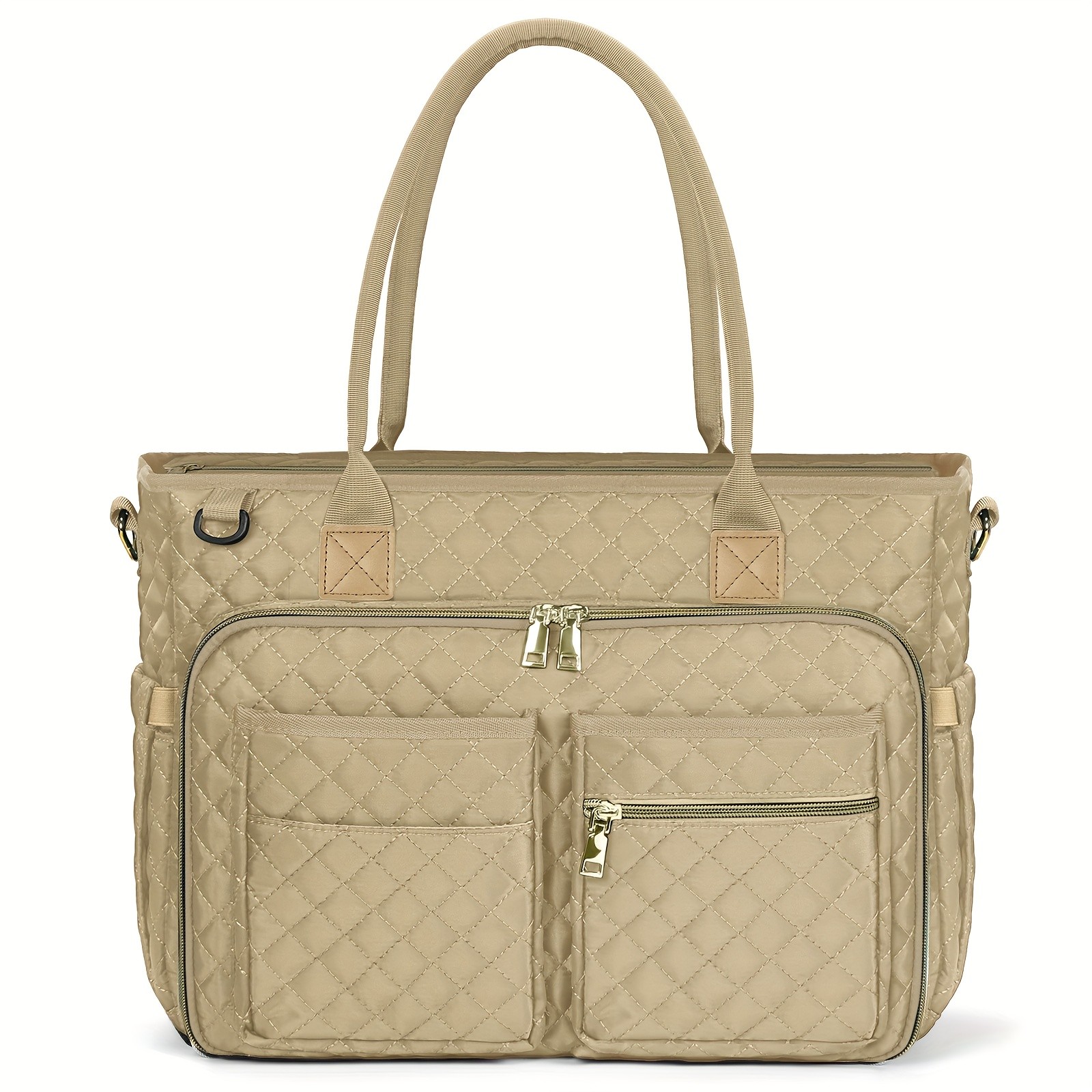 NUBILY Womens 15.6-Inch Teachers Laptop Bag Professional Work Tote with Insulated Pocket & Crossbody Strap