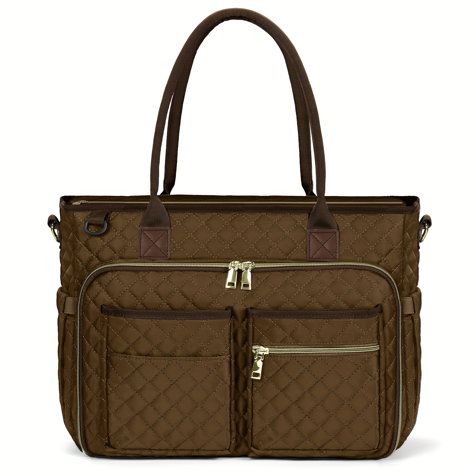 NUBILY Womens 15.6-Inch Teachers Laptop Bag Professional Work Tote with Insulated Pocket & Crossbody Strap