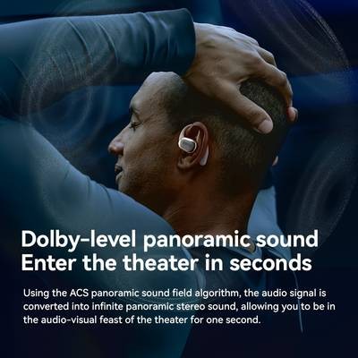 SANAG C16S TWS Wireless Earbuds HiFi Open-Back Sound, Smart Touch Control & All-Day Comfort