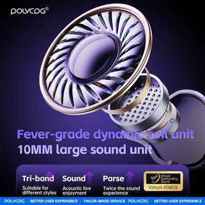 POLVCDG Gaming-Themed Wired Headphones Stereo Sound, Comfortable Fit & High-Clarity Calls