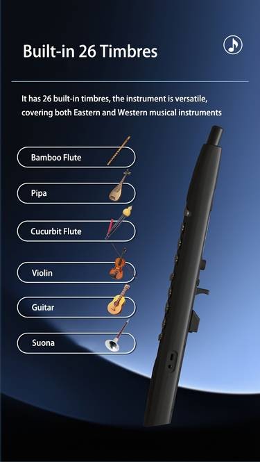 SUNRISE MELODY M1 EWI  Beginner-Friendly Digital Wind Instrument with 26 Timbres & Touch-Key Precision