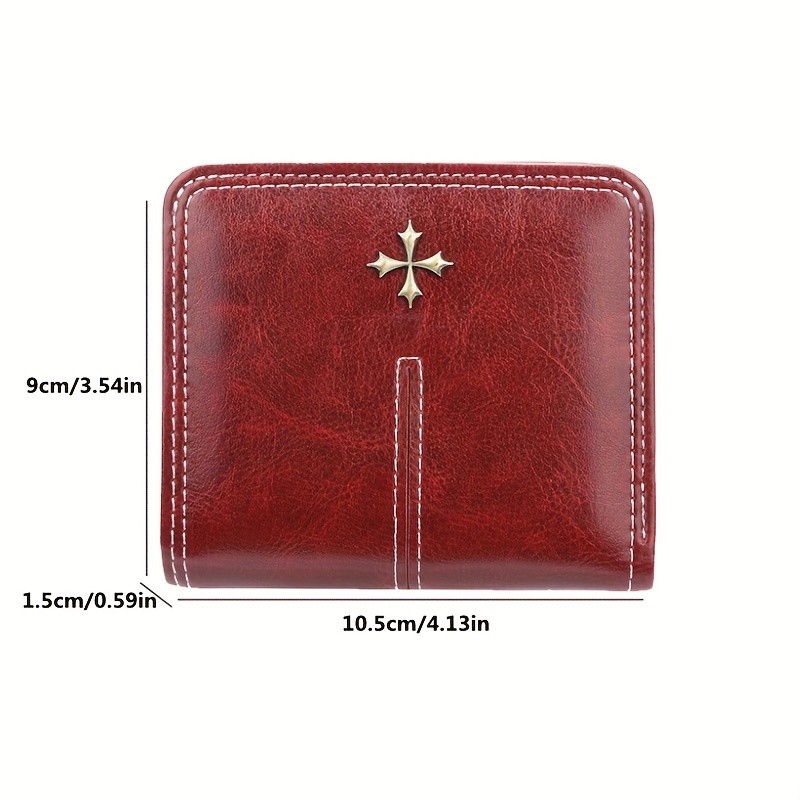 BAELLERRY Womens Slim Wallet  IC Magnetic Closure, Double-Fold Billfold, Zipper Coin Pocket & Multi-Card Holder