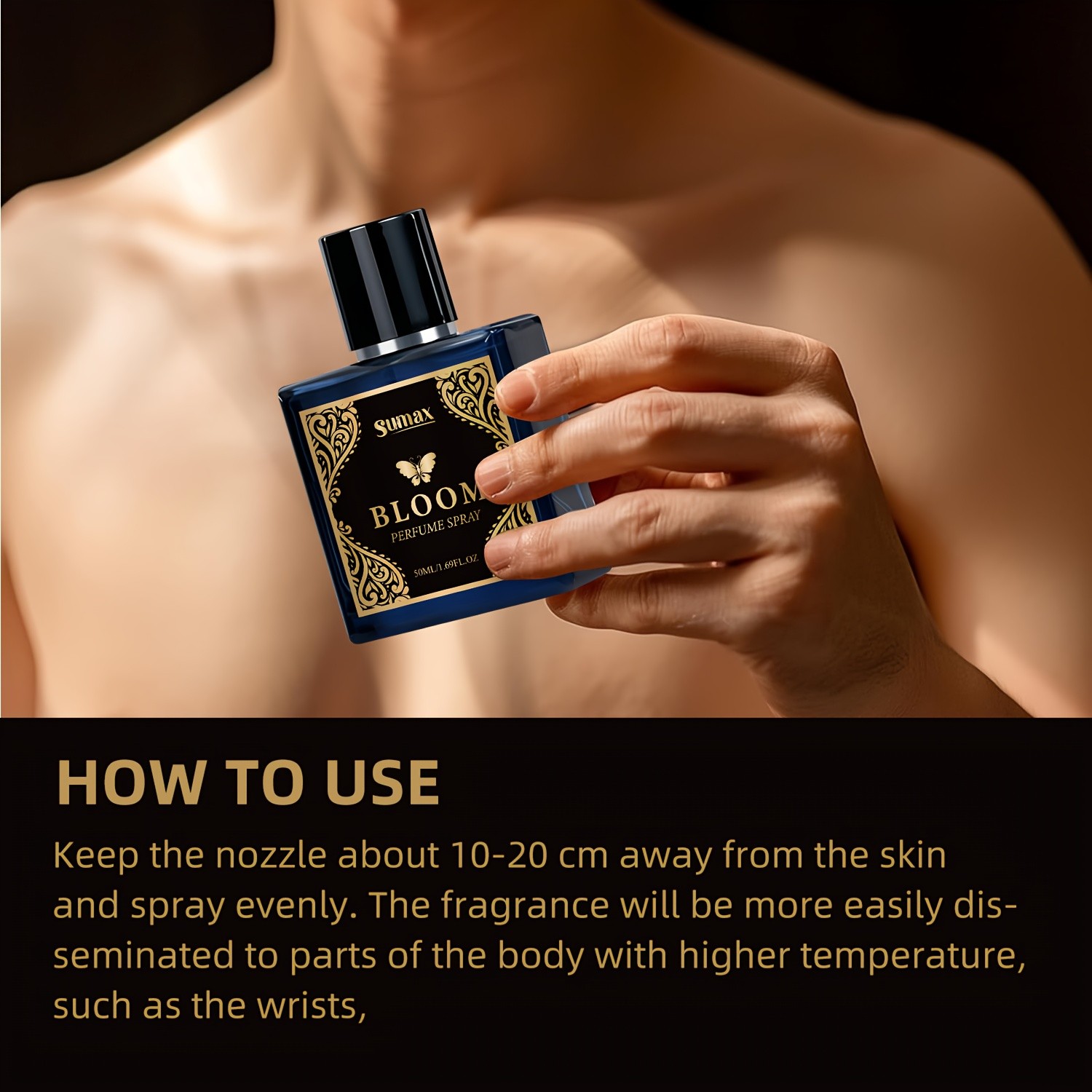 SUMAX Pheromone Cologne for Men Alcohol-Free Long-Lasting Oriental Fresh Date-Night Fragrance