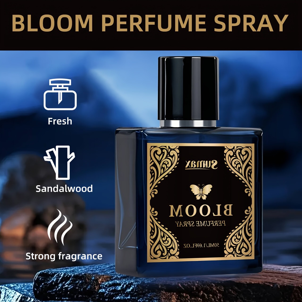 SUMAX Pheromone Cologne for Men Alcohol-Free Long-Lasting Oriental Fresh Date-Night Fragrance
