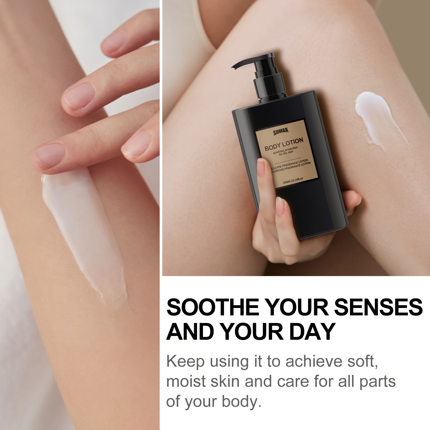 SUMAX Perfumed Lotion Deep Moisturizing Unisex Body Moisturizer for All Skin Types (Morning & Night)