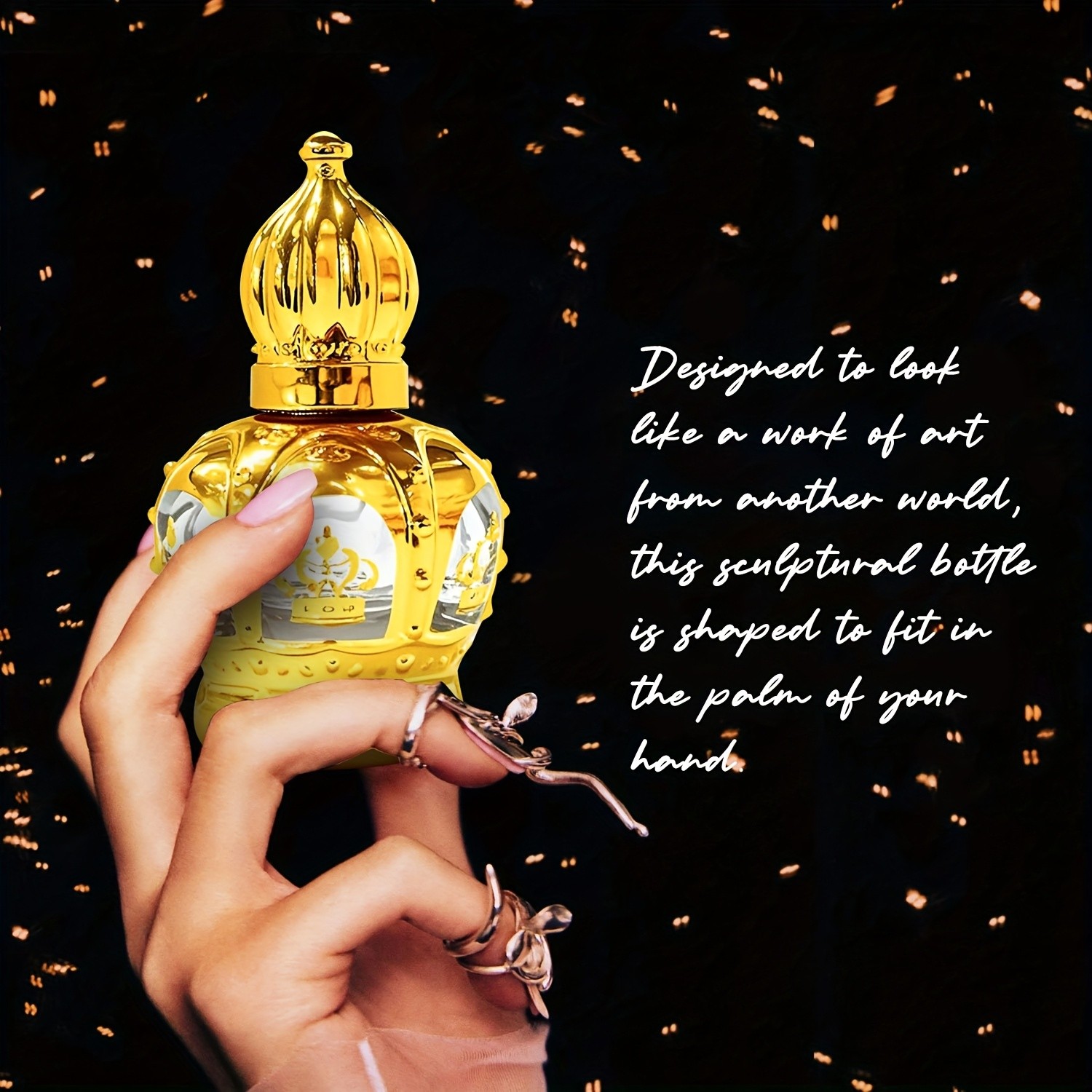 SUMAX Luxury Golden Crown Perfume Roller Ball Alcohol-Free Long-Lasting Royal Fragrance Oil with Gift Box