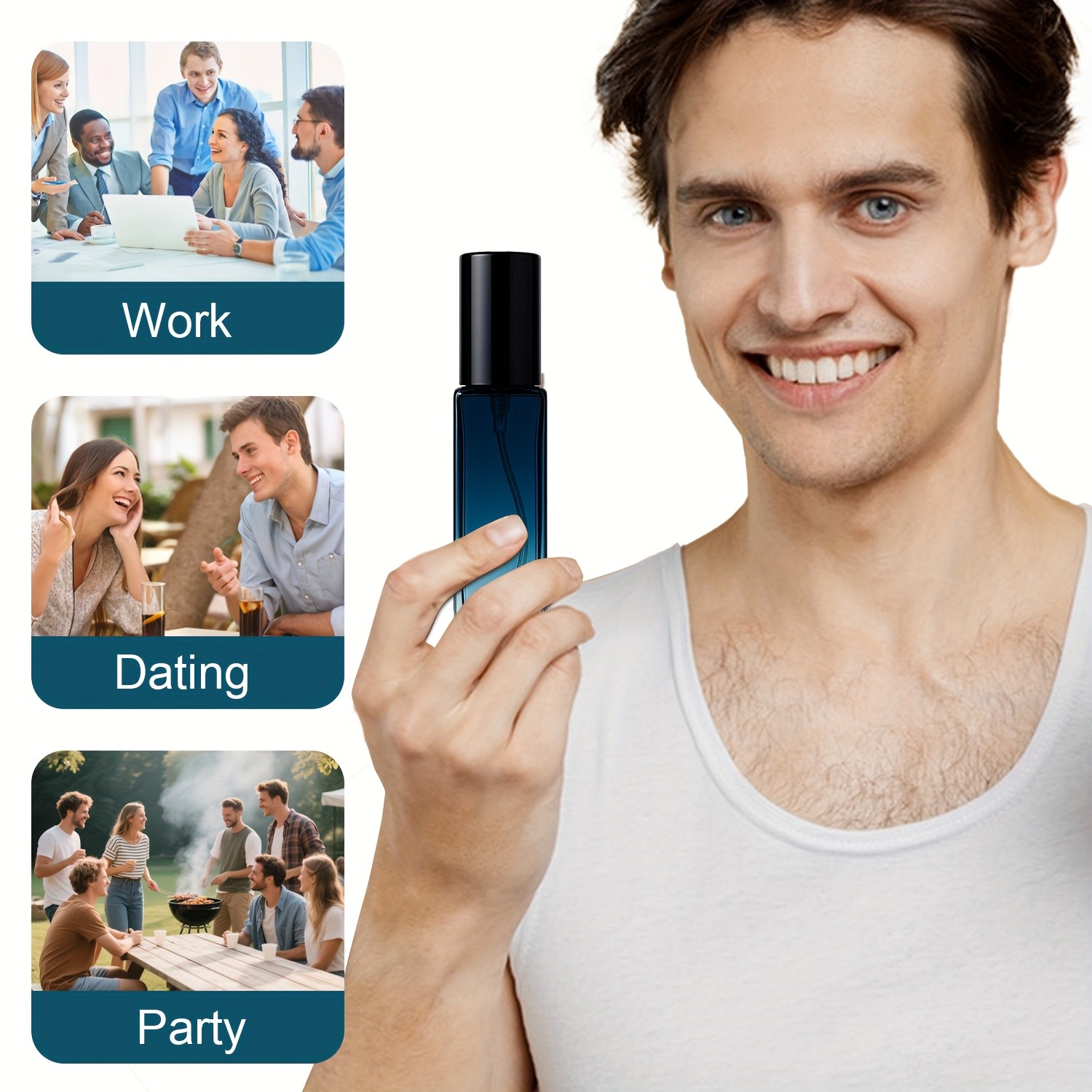 SUMAX Mens & Womens Citrus Deodorizing Fragrance Spray Long-Lasting Fresh Citrus Aroma in a Sleek Travel Bottle