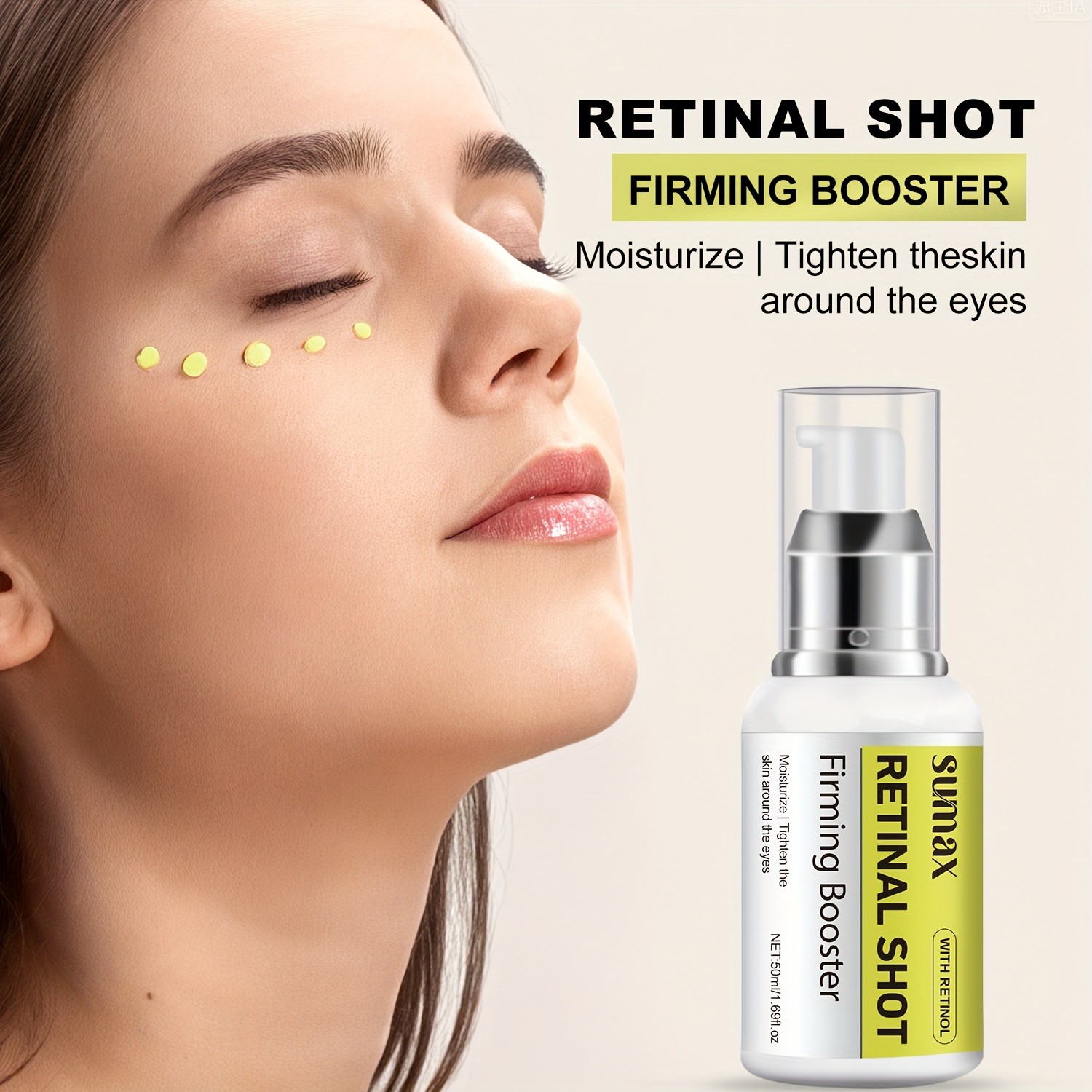 SUMAX Retinol Eye Cream 50ml  White Press Bottle, Hydrating & Moisturizing Eye & Face Serum for All Skin Types