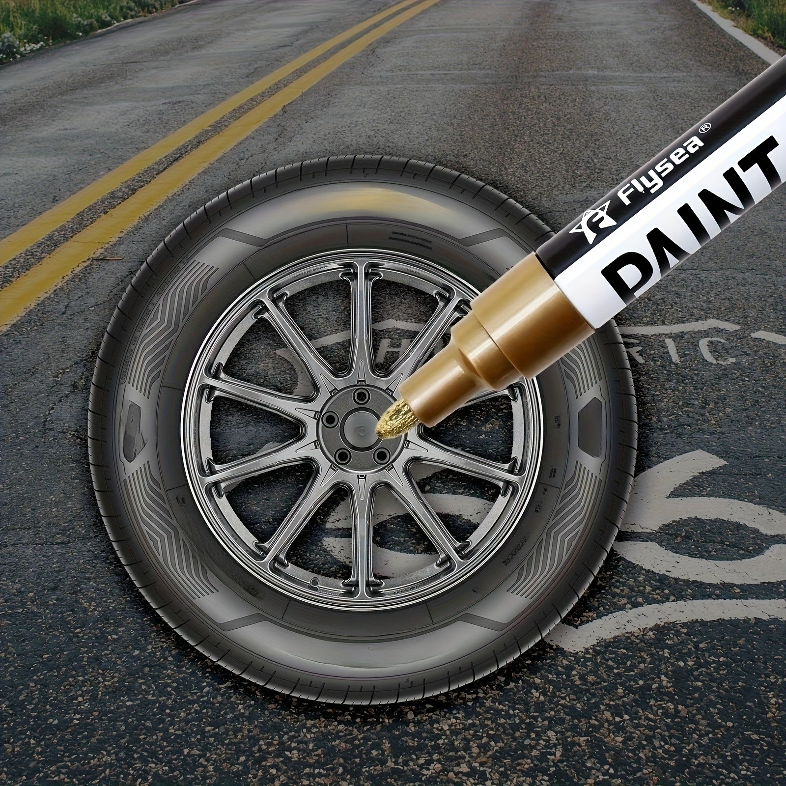 FLYSEA Paint Marker Pens  Permanent, Quick-Dry Multi-Surface Painting Set for Rocks, Wood, Fabric, Plastic, Canvas, Glass & DIY Crafts