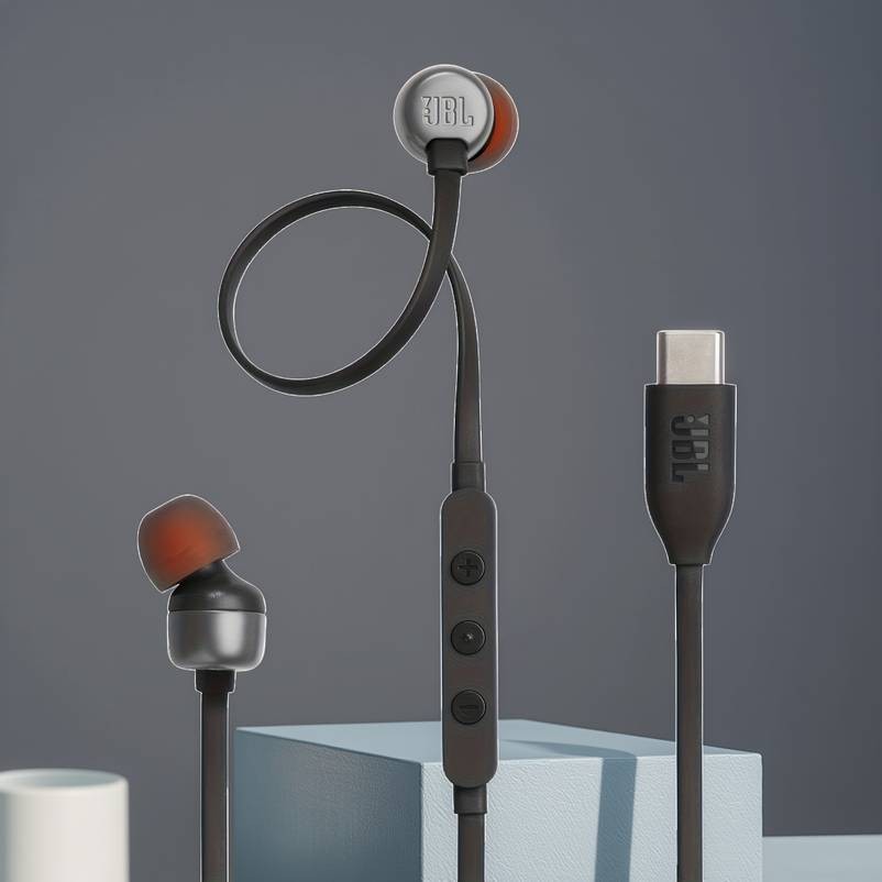 JBL TUNE310C Wired Type-C In-Ear Earphones  Compact, Tangle-Free & Crystal-Clear Audio for Everyday Use
